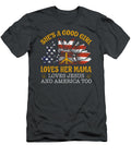 Shes a Good Girl Loves Her Mama Loves Jesus America Crew Calliope T-Shirt