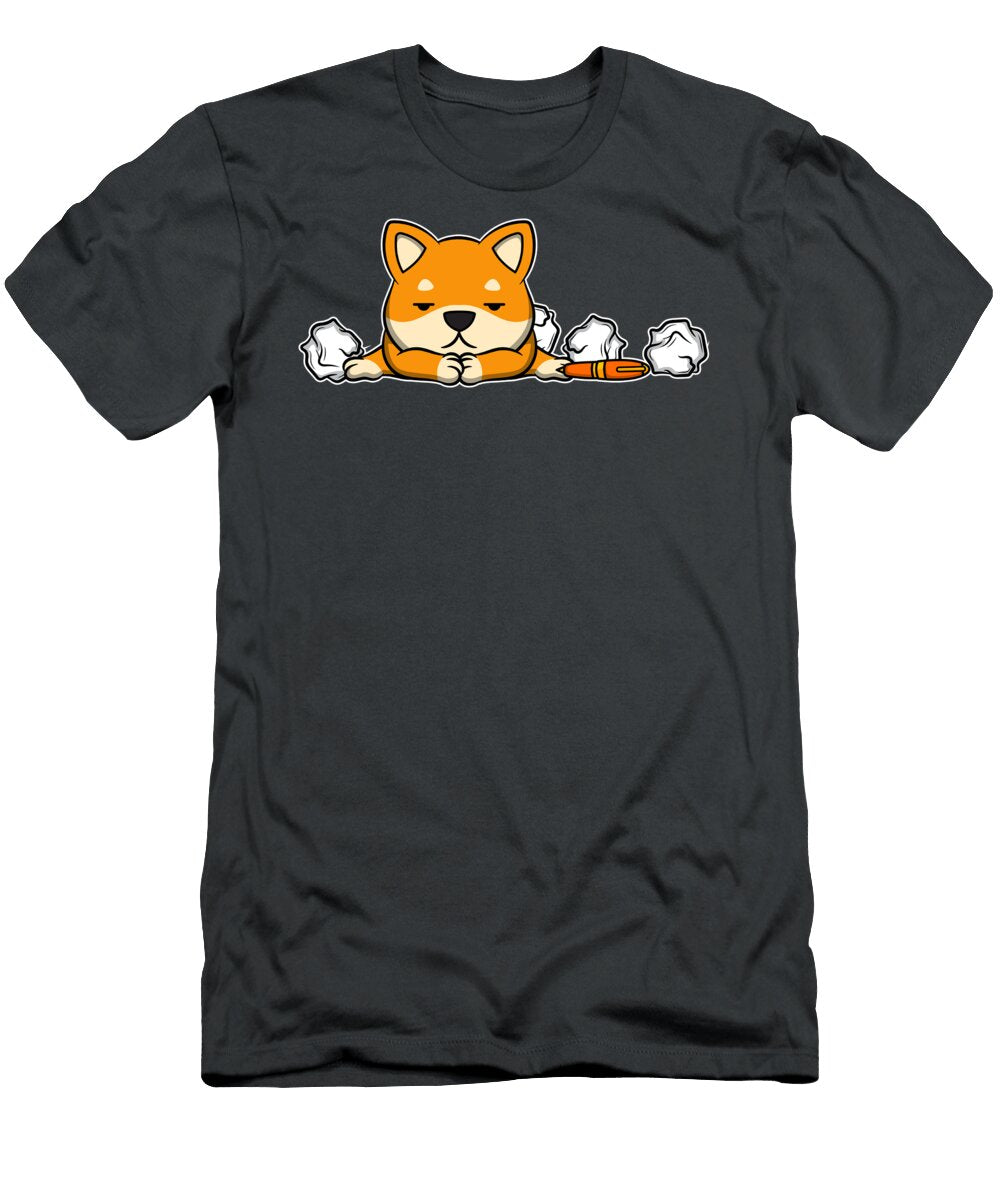 Shiba Inu Dog Lover Office Humor Tom Schiesswald T-Shirt
