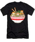 Shibas Eating Ramen Noodles Kawaii Japanese Food Anime Dnt Prints T-Shirt