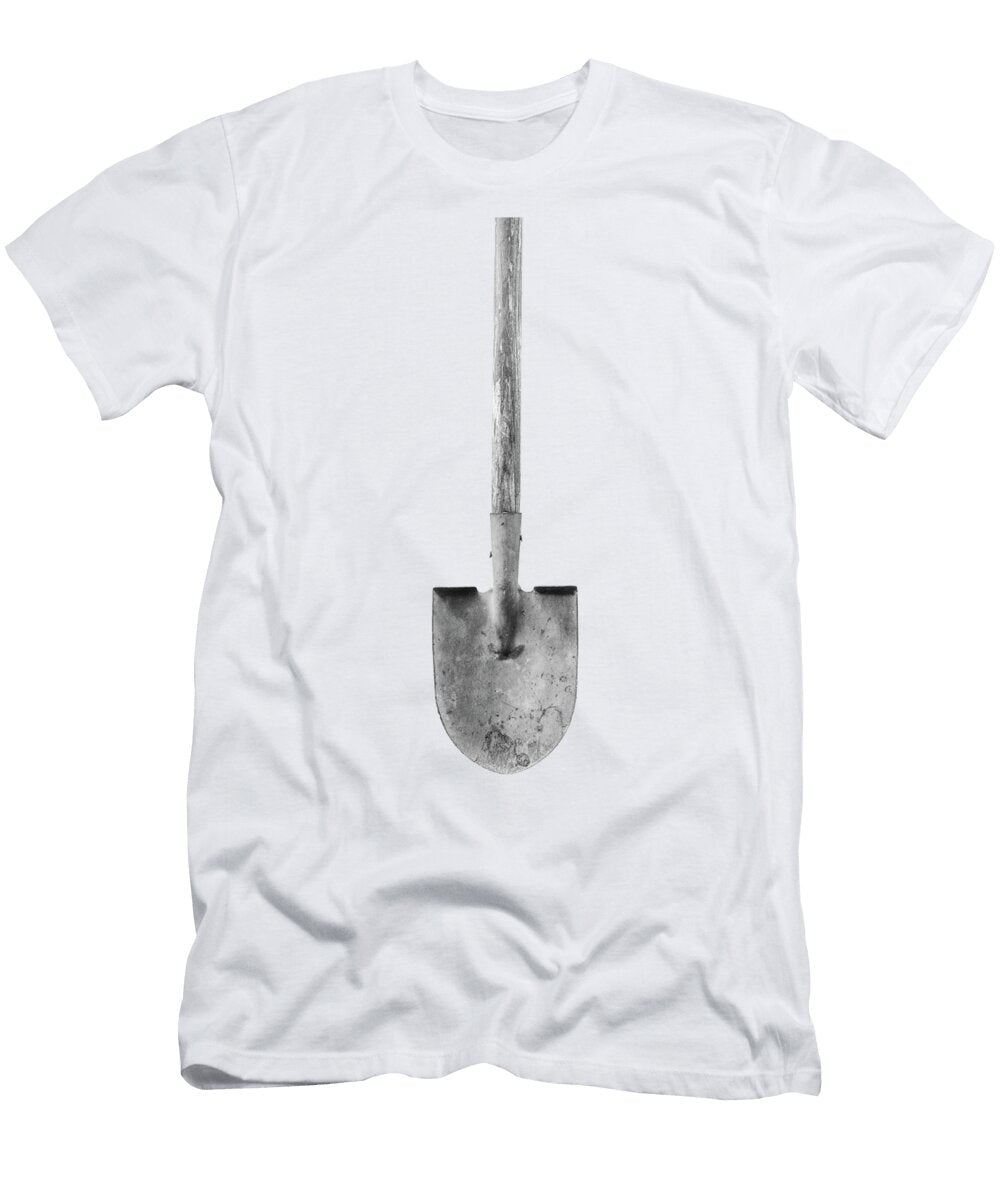 Short Handled Shovel on Plywood 72 in Bw Yopedro T-Shirt