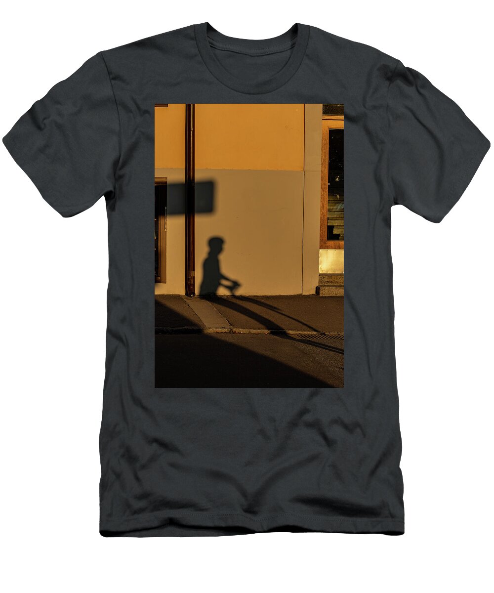Silhouette on a Sunlit Wall Alexander Farnsworth T-Shirt