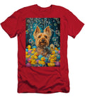 Silky Terrier Dog Enjoying a Bubbly Bath Adrien Efren T-Shirt