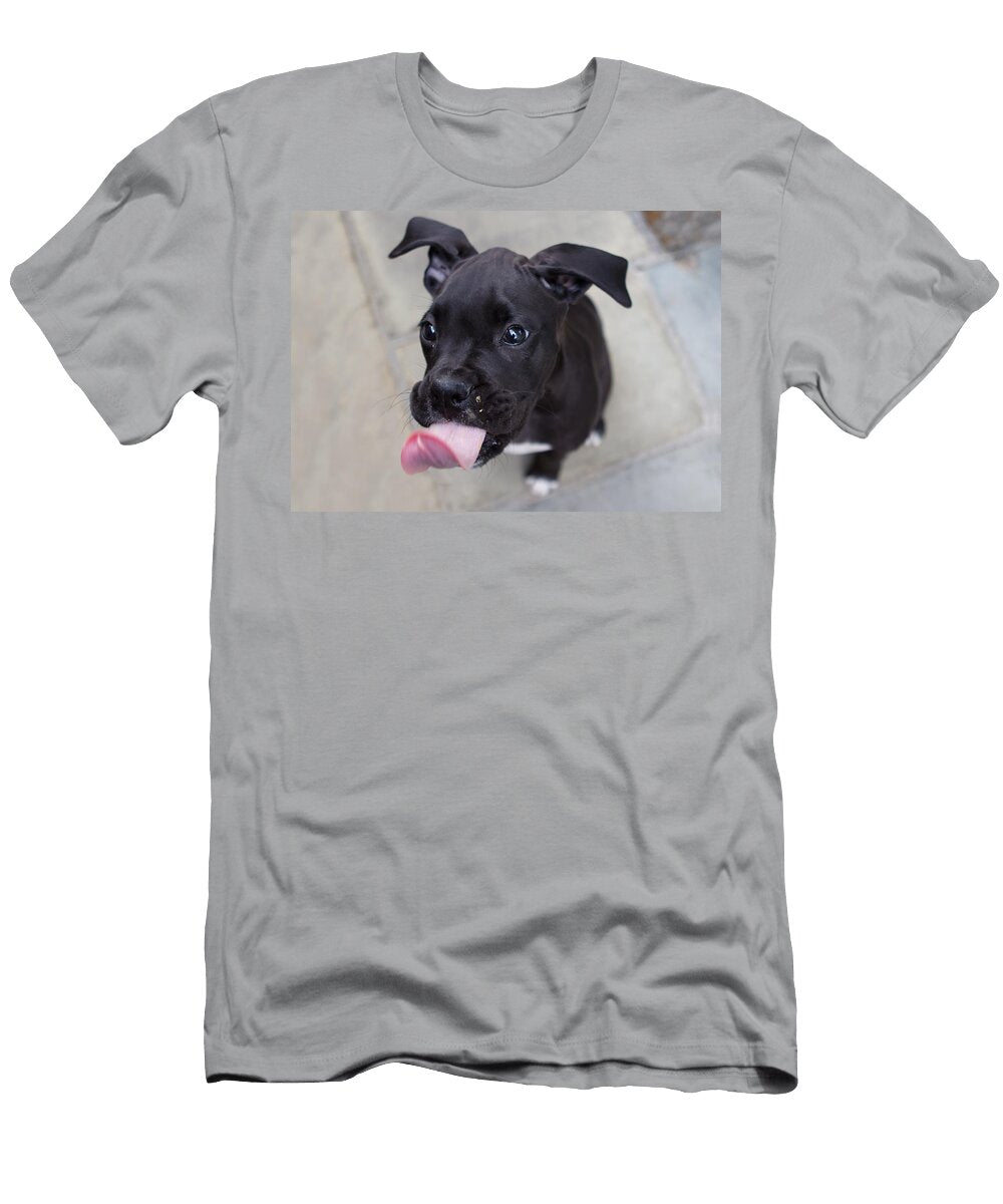 Silly Boxer Sticking Tongue Out Stephanie Mcdowell T-Shirt