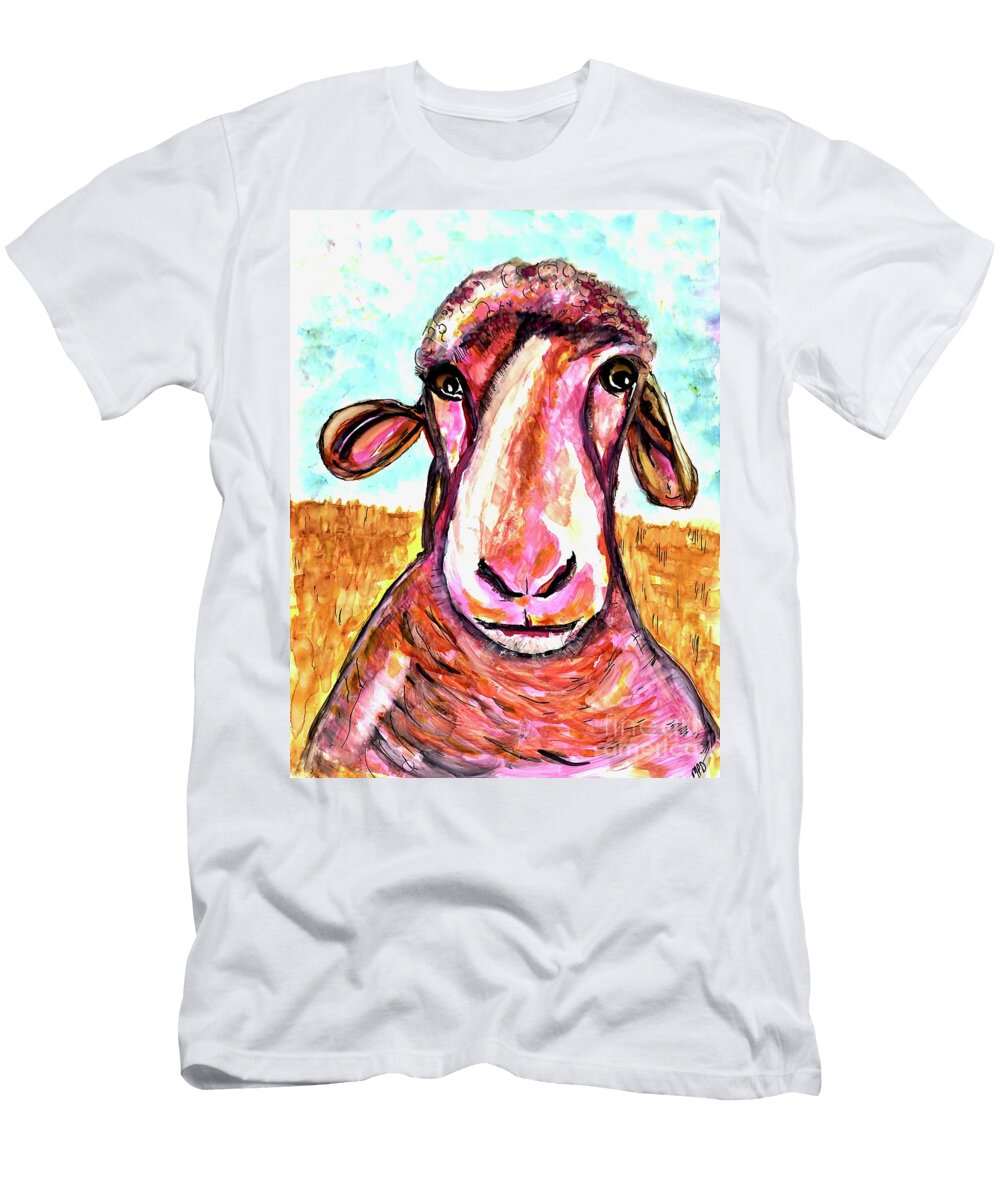 Silly Sheep Painting Patty Donoghue T-Shirt