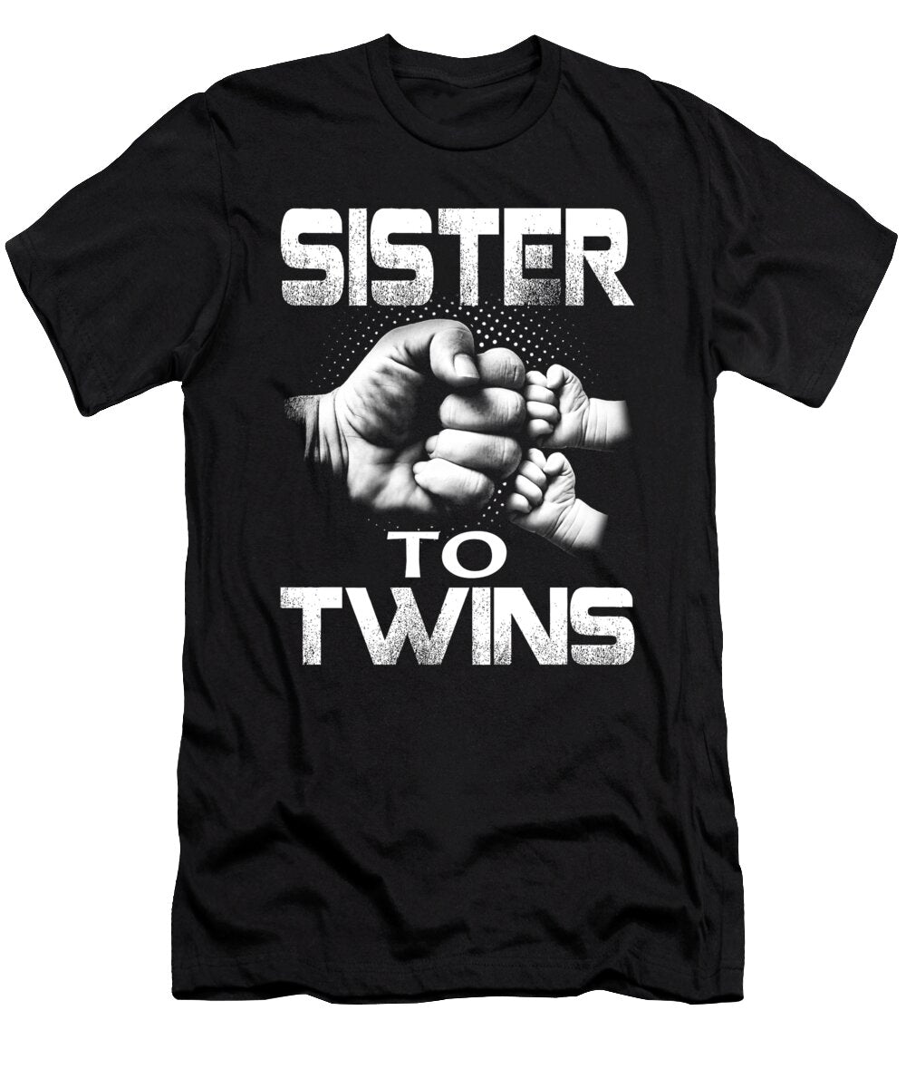 Sister to Twins Girl Boy Dhbubble T-Shirt