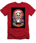 Skeleton Chef Whips Up a Spooky Feast Vidddie Publyshd T-Shirt