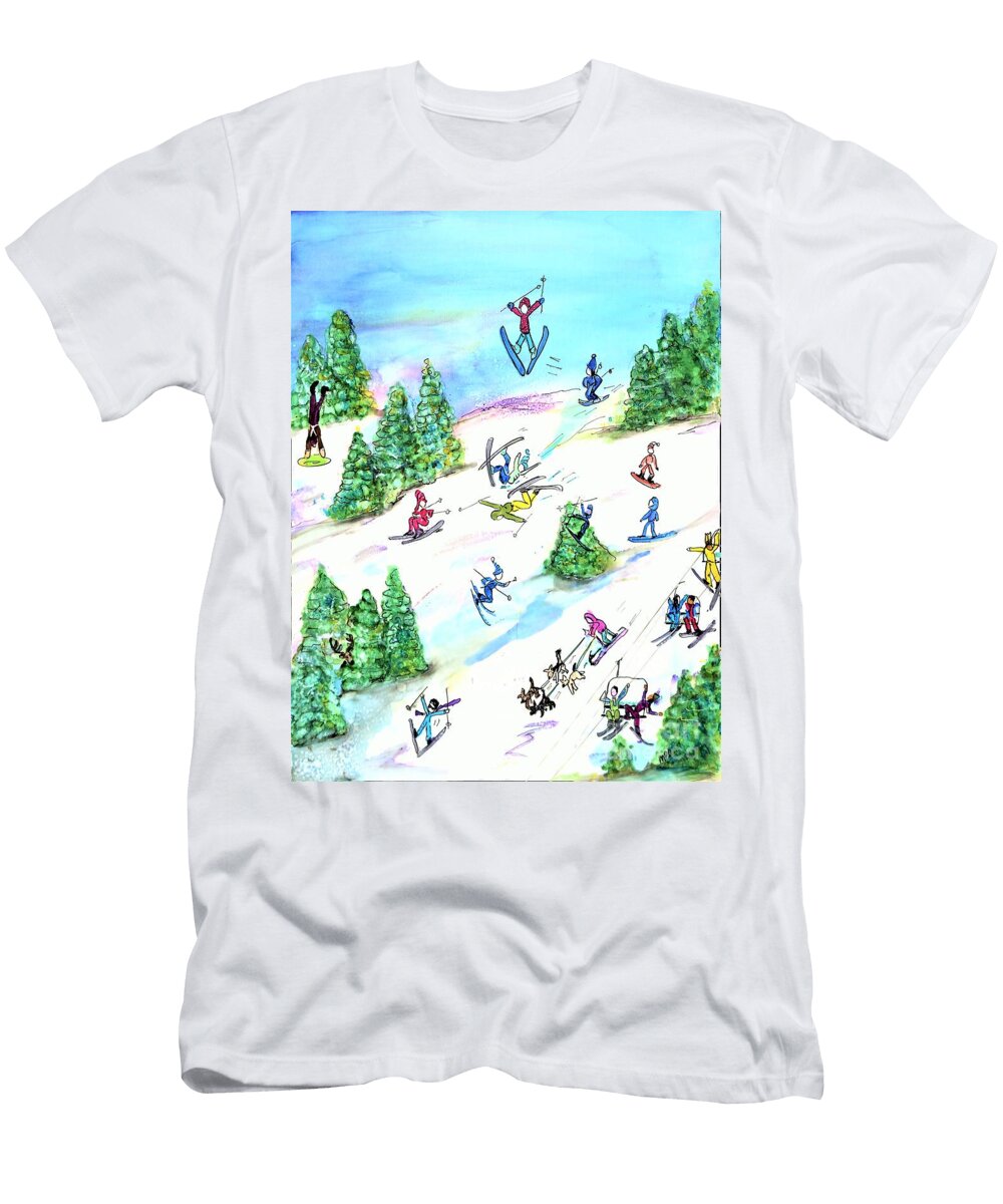 Ski Slopes 3 Patty Donoghue T-Shirt