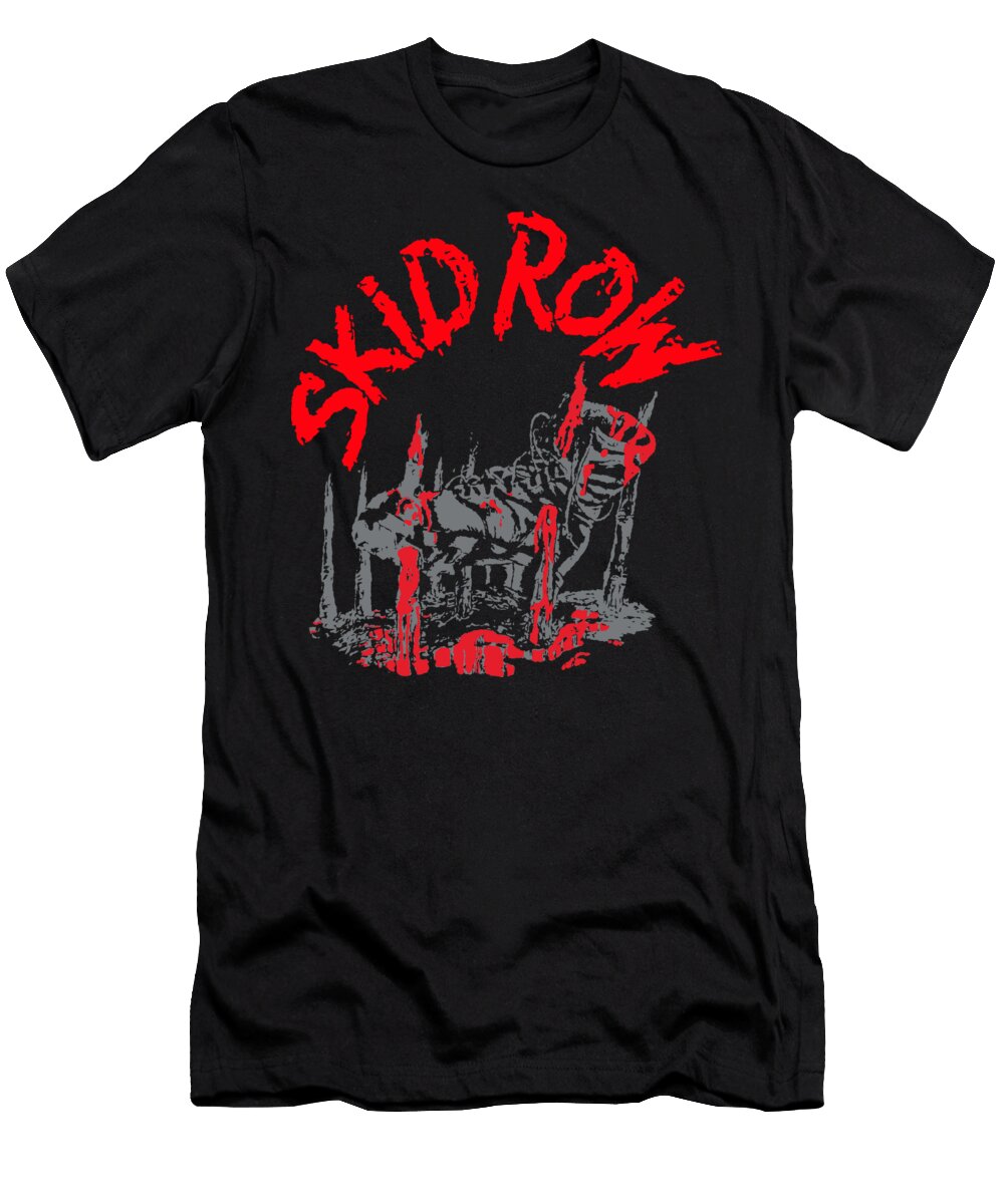 Skid Row Grunge Artwork Skid Row T-Shirt