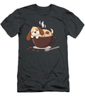 Sleeping Puppy in Coffee Cup Amir Faysal T-Shirt