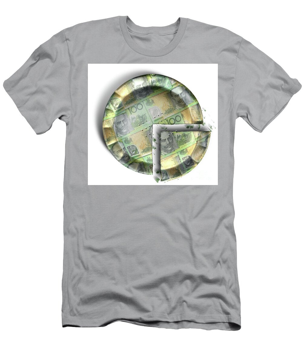 Slice of Australian Dollar Money Pie Allan Swart T-Shirt