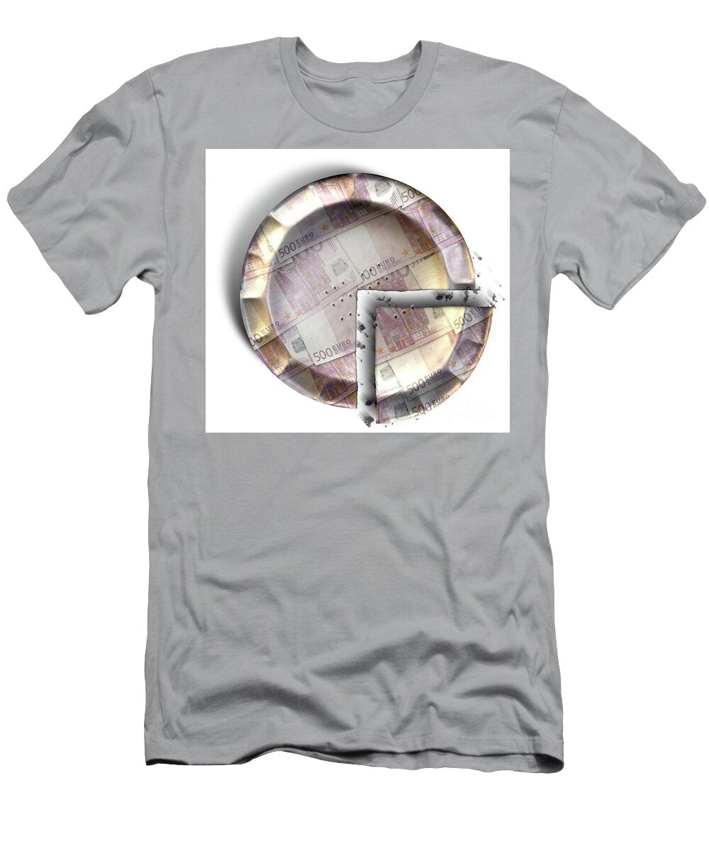 Slice of Euro Money Pie Allan Swart T-Shirt