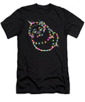 Sloth in Christmas Light Cute Animal Merry Fancy Lifestyle Art T-Shirt