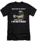 Sloth with Coffee What Day Is Today Who Cares Gift Fancy Lifestyle Art T-Shirt