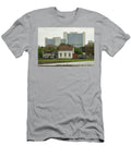Small Old House with Fields in Front of Uno City Vienna in Cloudy Spring Stefan Rotter T-Shirt