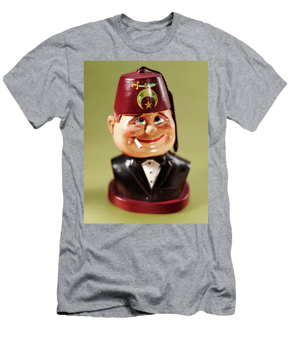 Smoking Shriner Wearing Fez Csa Images T-Shirt