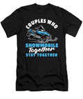 Snowmobile Couple Snowmobiler Snowmachine Snowmobiling Crazy Squirrel T-Shirt
