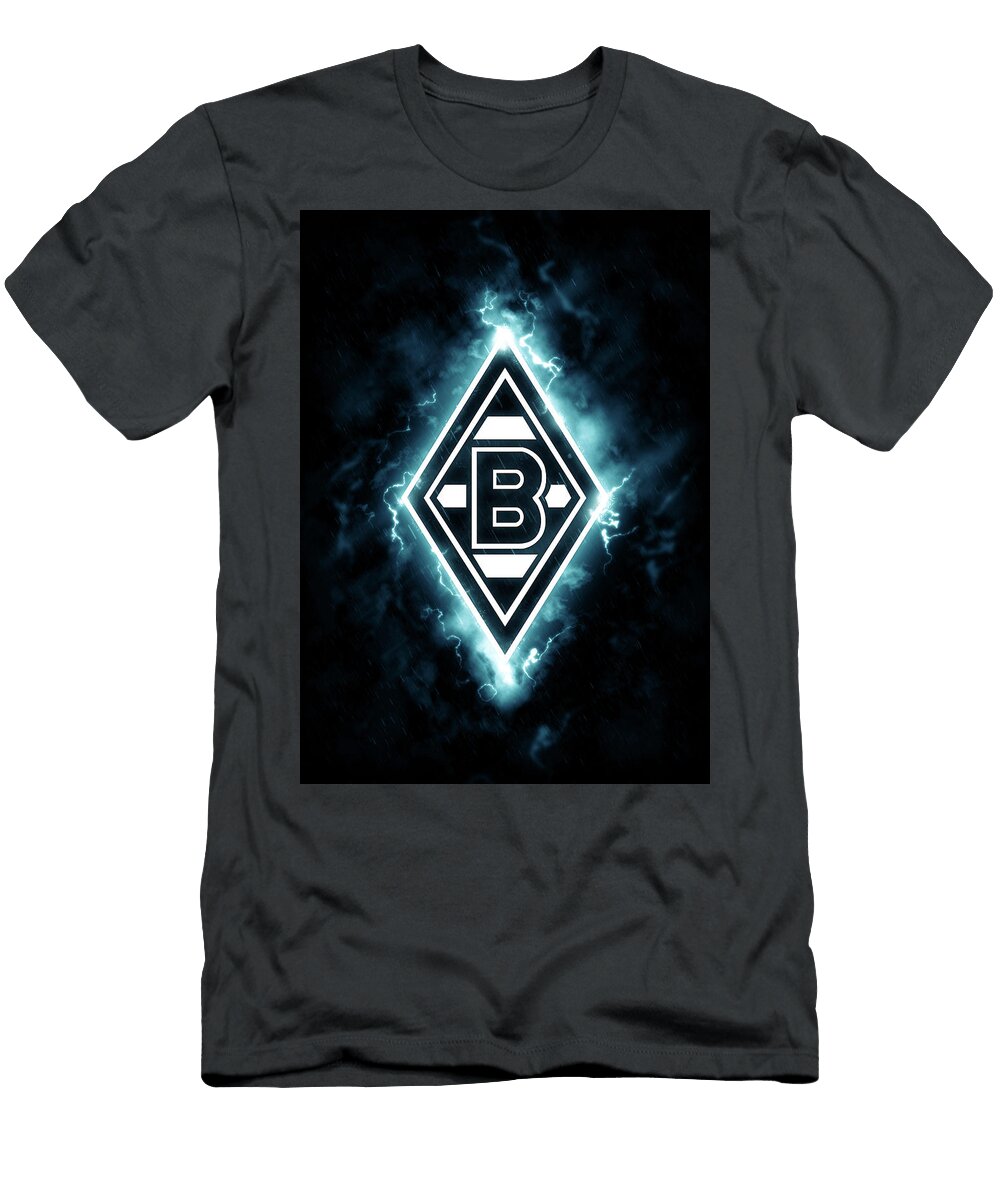 Soccer League Lighting Blue Borussia Monchengladbach Leith Huber T-Shirt