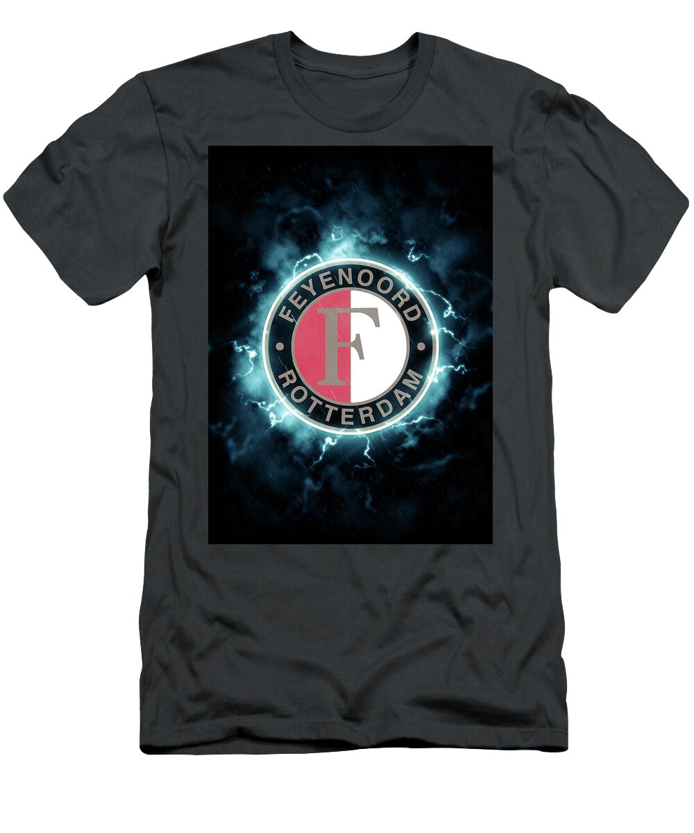 Soccer League Lighting Blue Feyenoord Rotterdam Leith Huber T-Shirt