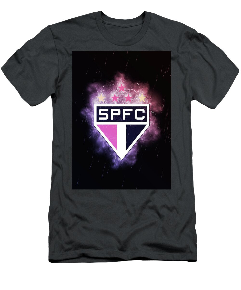 Soccer League Lighting Red So Paulo Fc Leith Huber T-Shirt