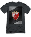 Soccer League Metal Art Red Star Belgrade Leith Huber T-Shirt