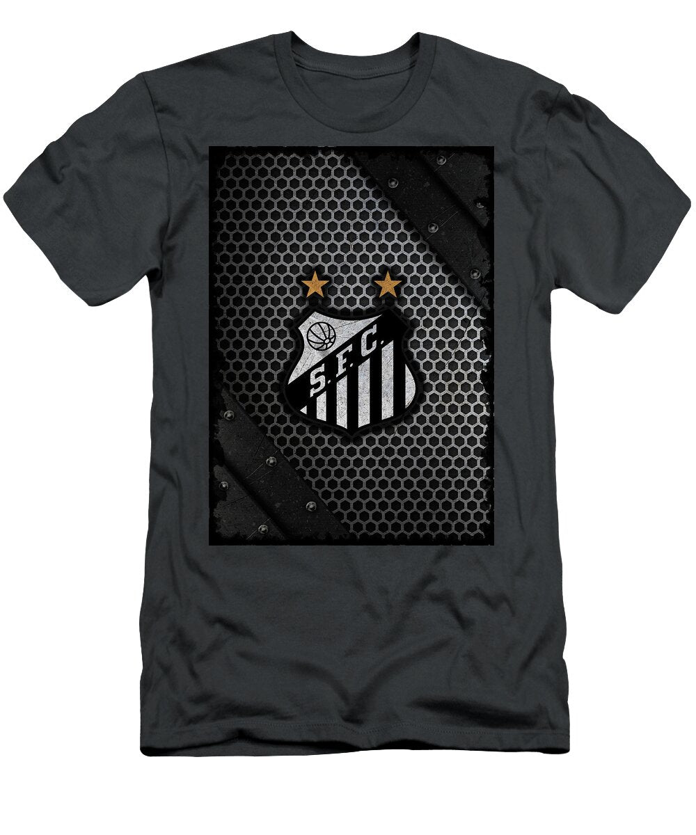 Soccer League Metal Santos Fc Leith Huber T-Shirt