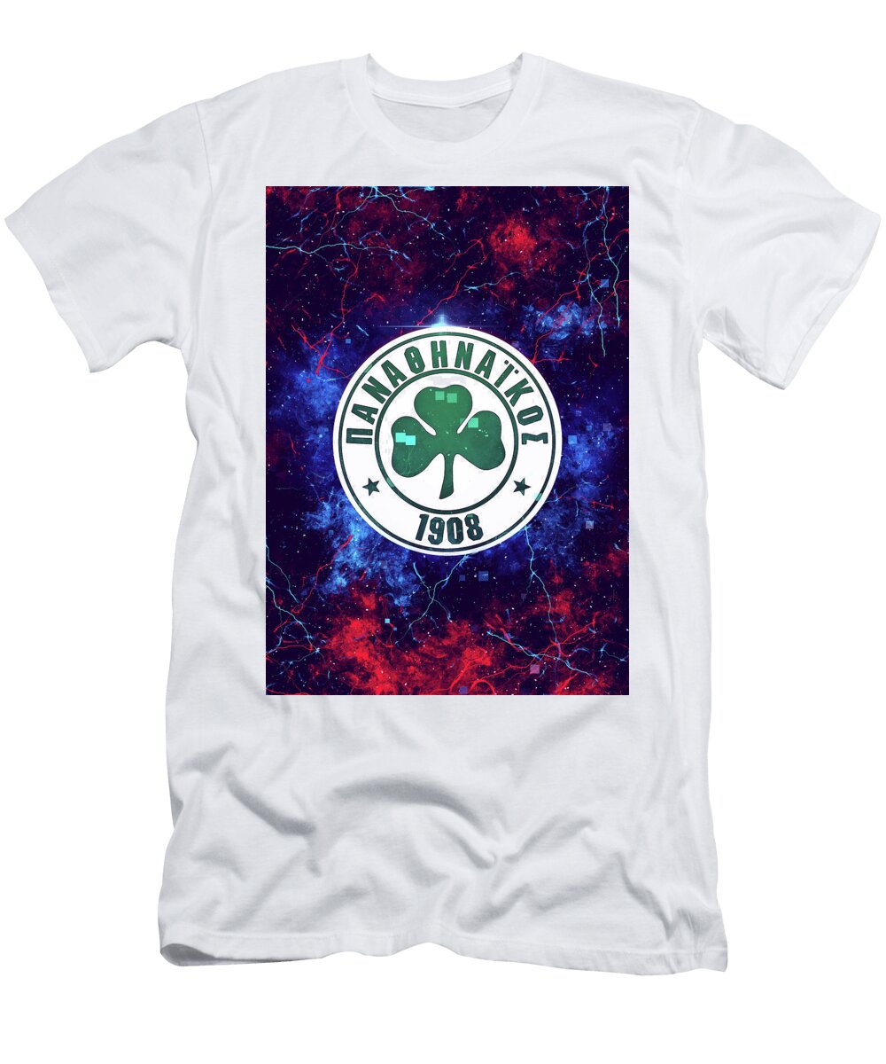 Soccer League Nebula Panathinaikos Fc Leith Huber T-Shirt
