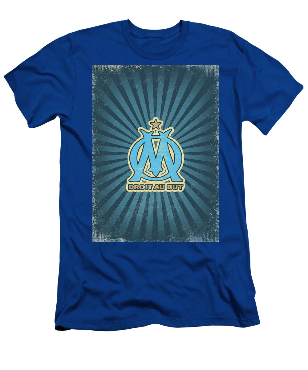 Soccer League Vintage Olympique De Marseille Leith Huber T-Shirt