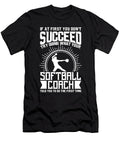 Softball Coach Try Doing What Your Softball Coach Told You to Do Orange Pieces T-Shirt