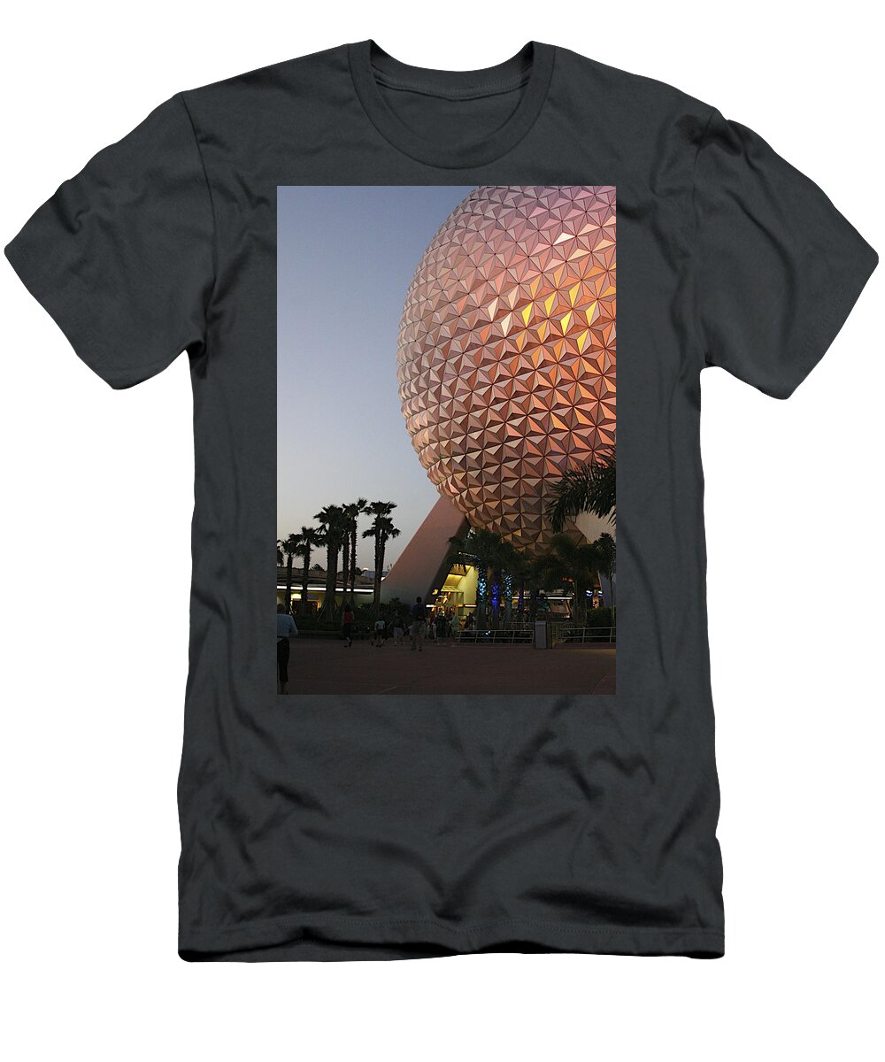 Spaceship Earth At Dusk Stuart Rosenthal T-Shirt