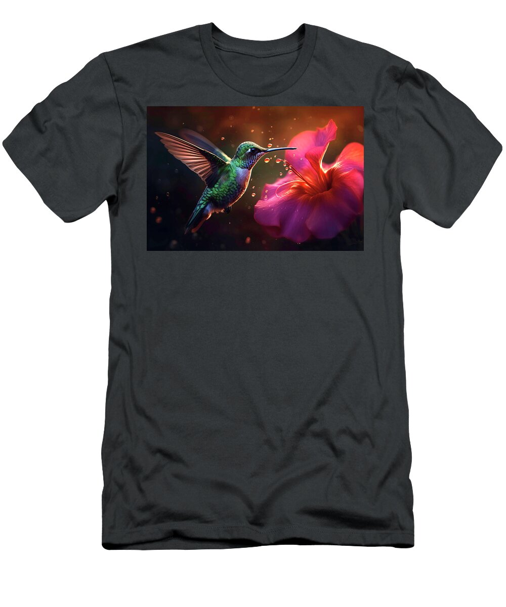 Sparking Bubbly Hummingbird Athena Mckinzie T-Shirt