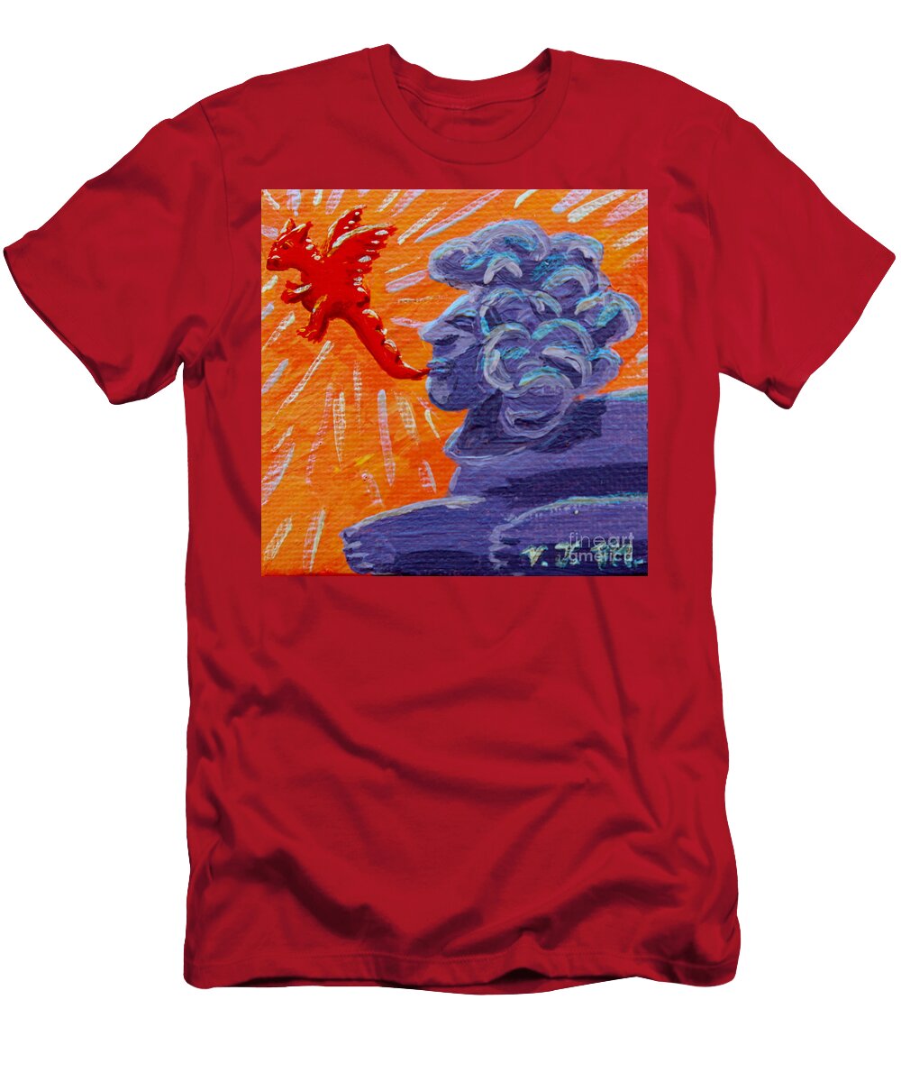 Sphinx Doood Source of Dragons Vicki Maheu T-Shirt