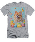 Spitz Dog Enjoying a Bubbly Bath Adrien Efren T-Shirt