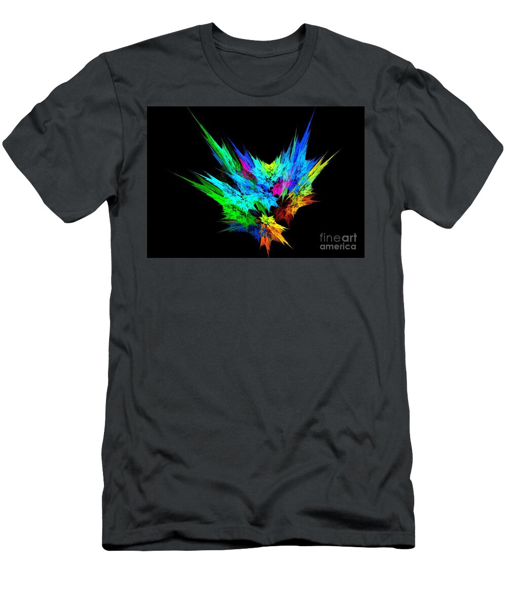 Splashes of Digital Paint Renee Trenholm T-Shirt