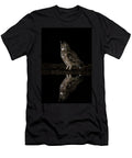 Spotted Eagle Owl At Night Zimanga Private Game Reserve Ann Steve Toon Natureplcom T-Shirt