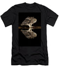 Spotted Eagle Owl Subadult At Night By Water Zimanga Ann Steve Toon Natureplcom T-Shirt