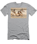 Springbok Herd Fleeing Predator Kgalagadi Transfrontier Ann Steve Toon Natureplcom T-Shirt