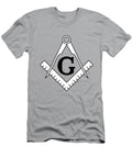 Square and Compasses Prominent Symbols of Freemasonry Tom Hill T-Shirt