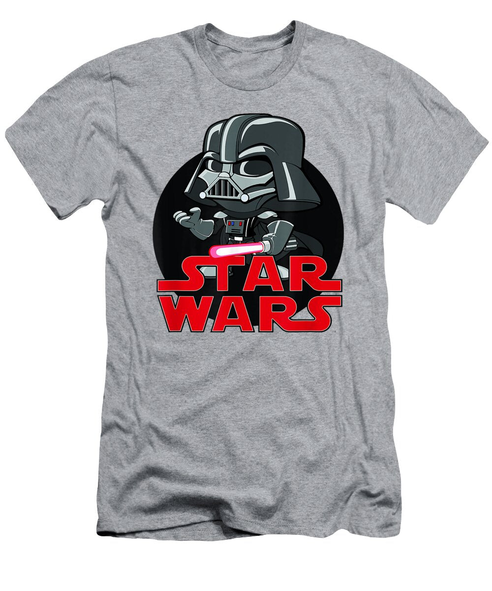 Star Wars Classic Chibi Darth Vader Red Movie Logo Caydep Barba T-Shirt