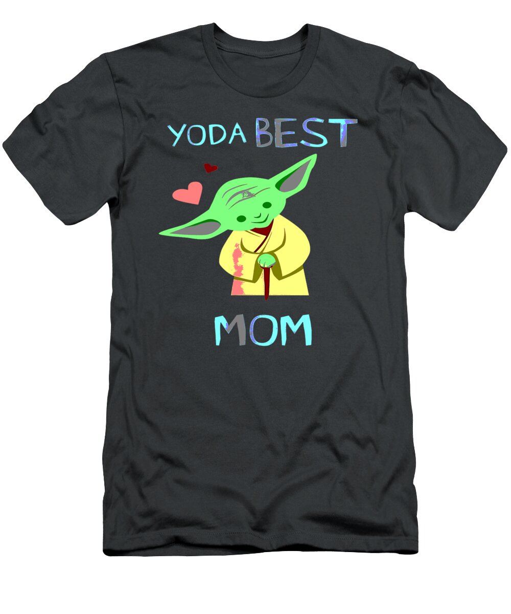 Star Wars Yoda Best Mom Yoda Chibi Portrait Yousse Nelma T-Shirt