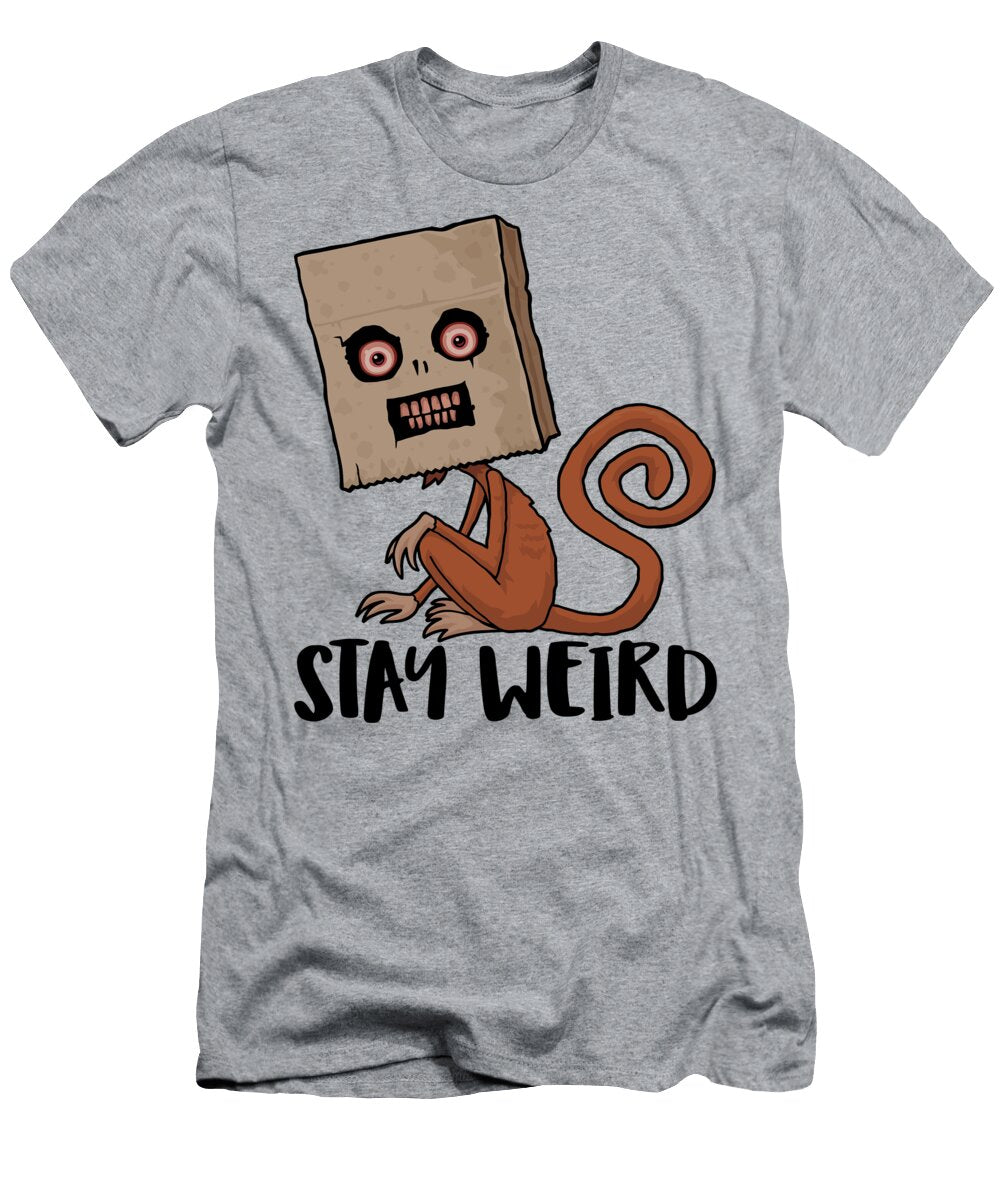 Stay Weird Sack Monkey John Schwegel T-Shirt