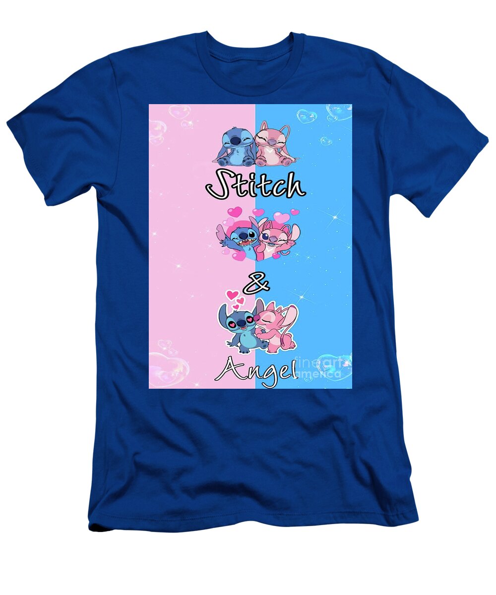Stitch and Angel Laura M Mathis T-Shirt