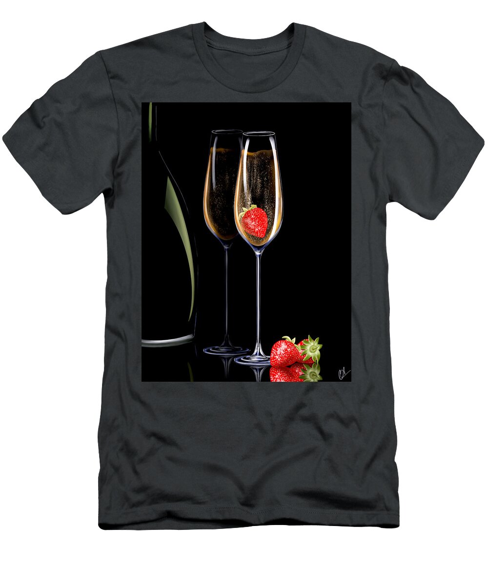 Strawberry Bubbly Catherine Carbone T-Shirt