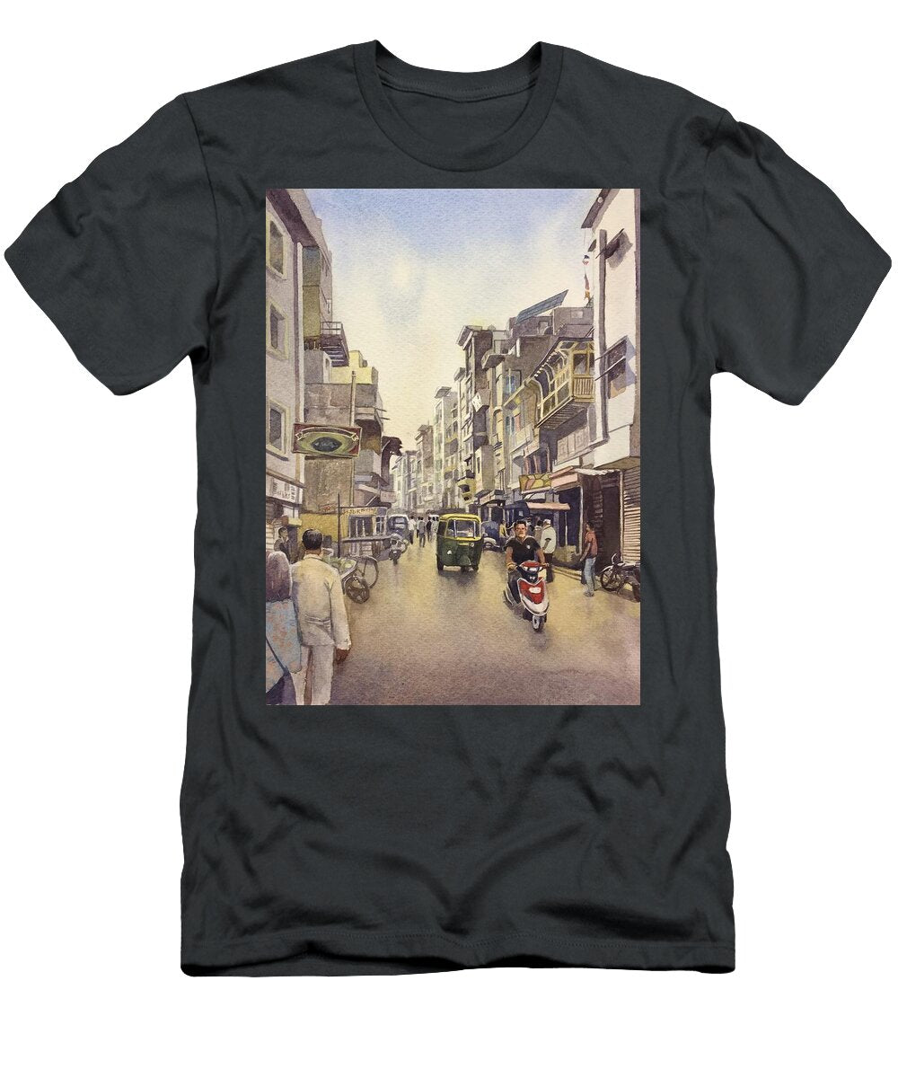 Street in Ahmedabad India Graham Timbrell T-Shirt