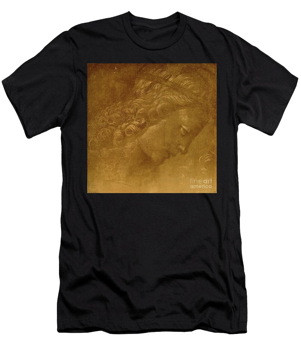 Study on an Angel Head By Raffaellino Del Garbo Raffaellino Del Garbo T-Shirt