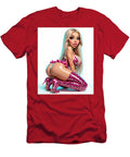 Stylized Blonde in Pink Leopard Outfit Brian Gibbs T-Shirt