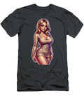 Stylized Pinup Woman in Glitter Dress Brian Gibbs T-Shirt