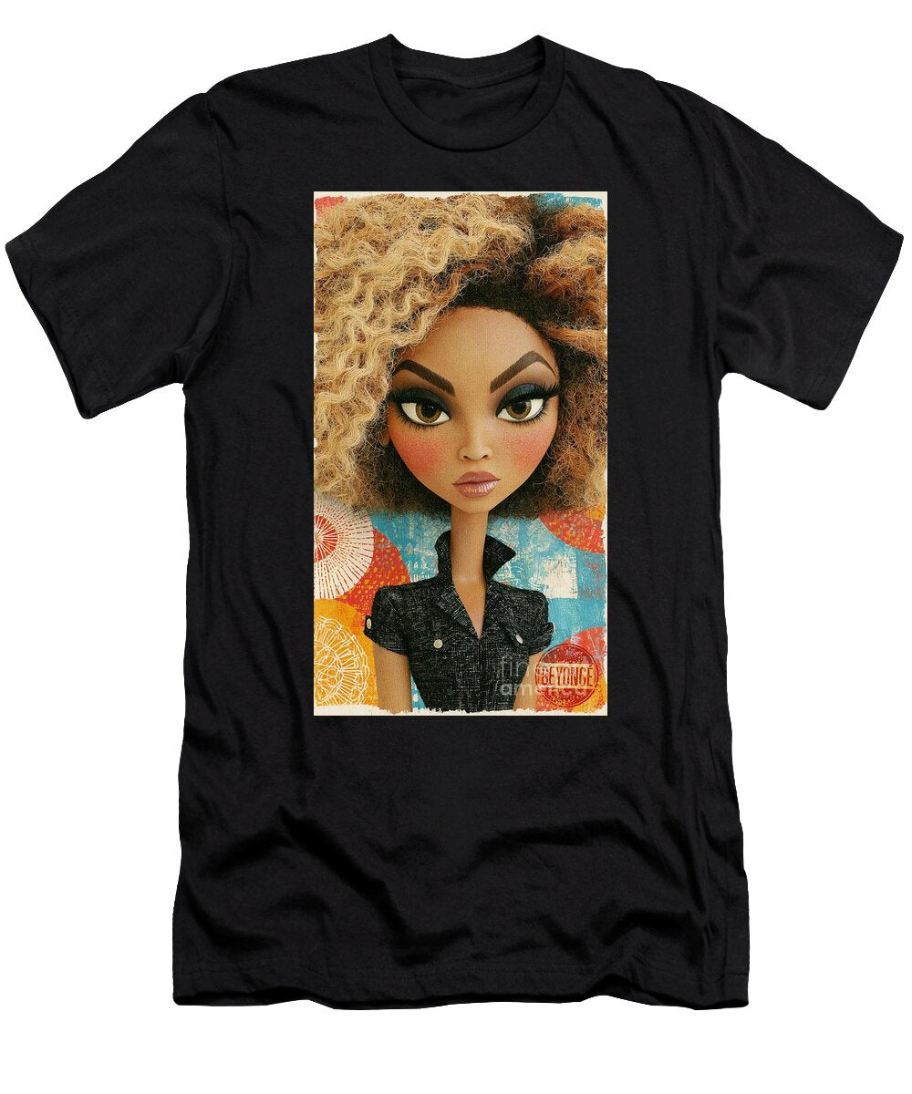 Stylized Portrait of Beyonce Kc Jones T-Shirt