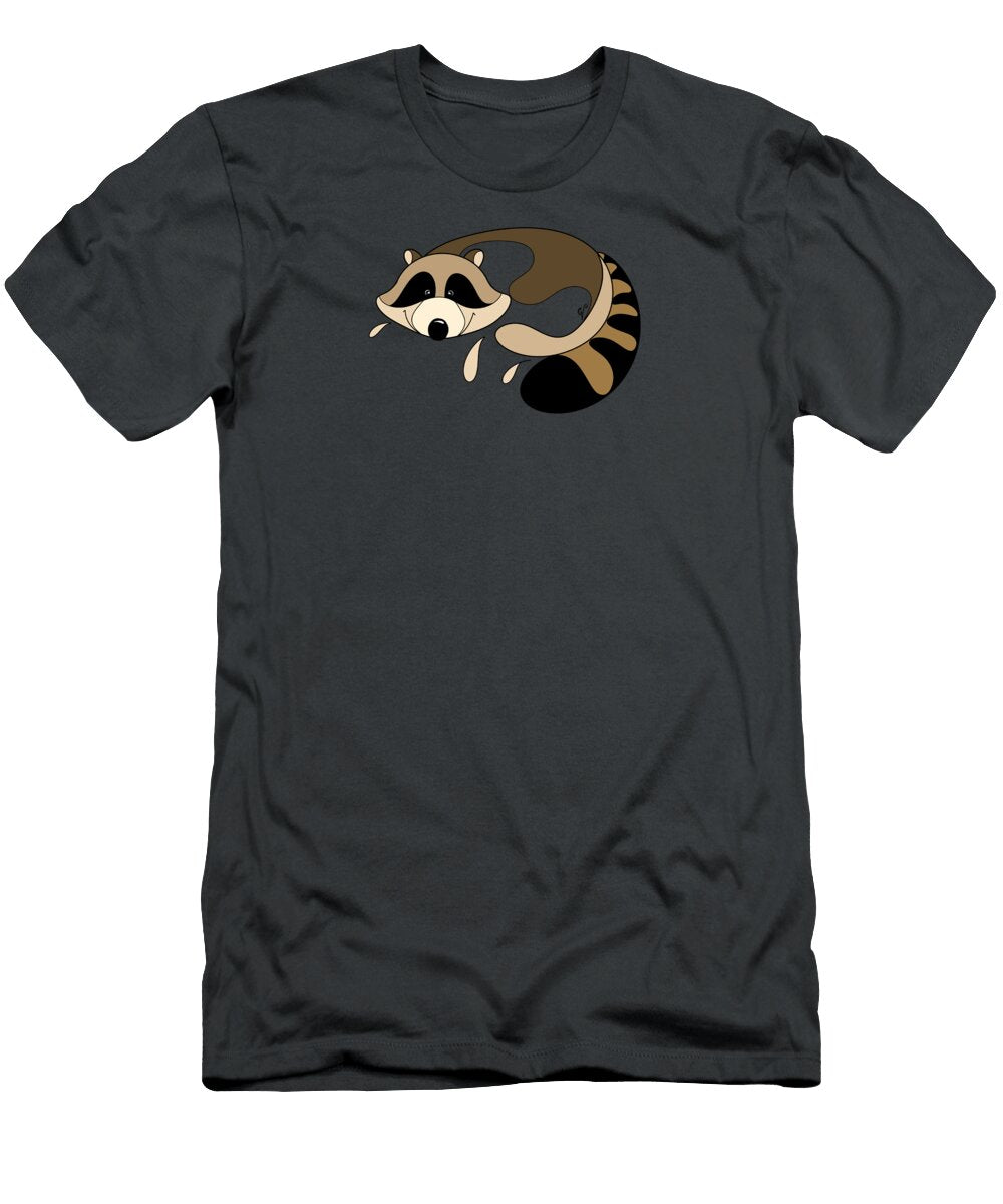 Stylized Raccoon Veronica Minozzi T-Shirt