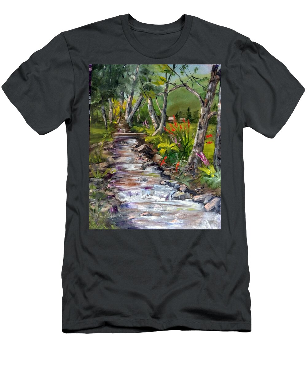 Sunny Bubbly Creek Nancy Clayburn T-Shirt