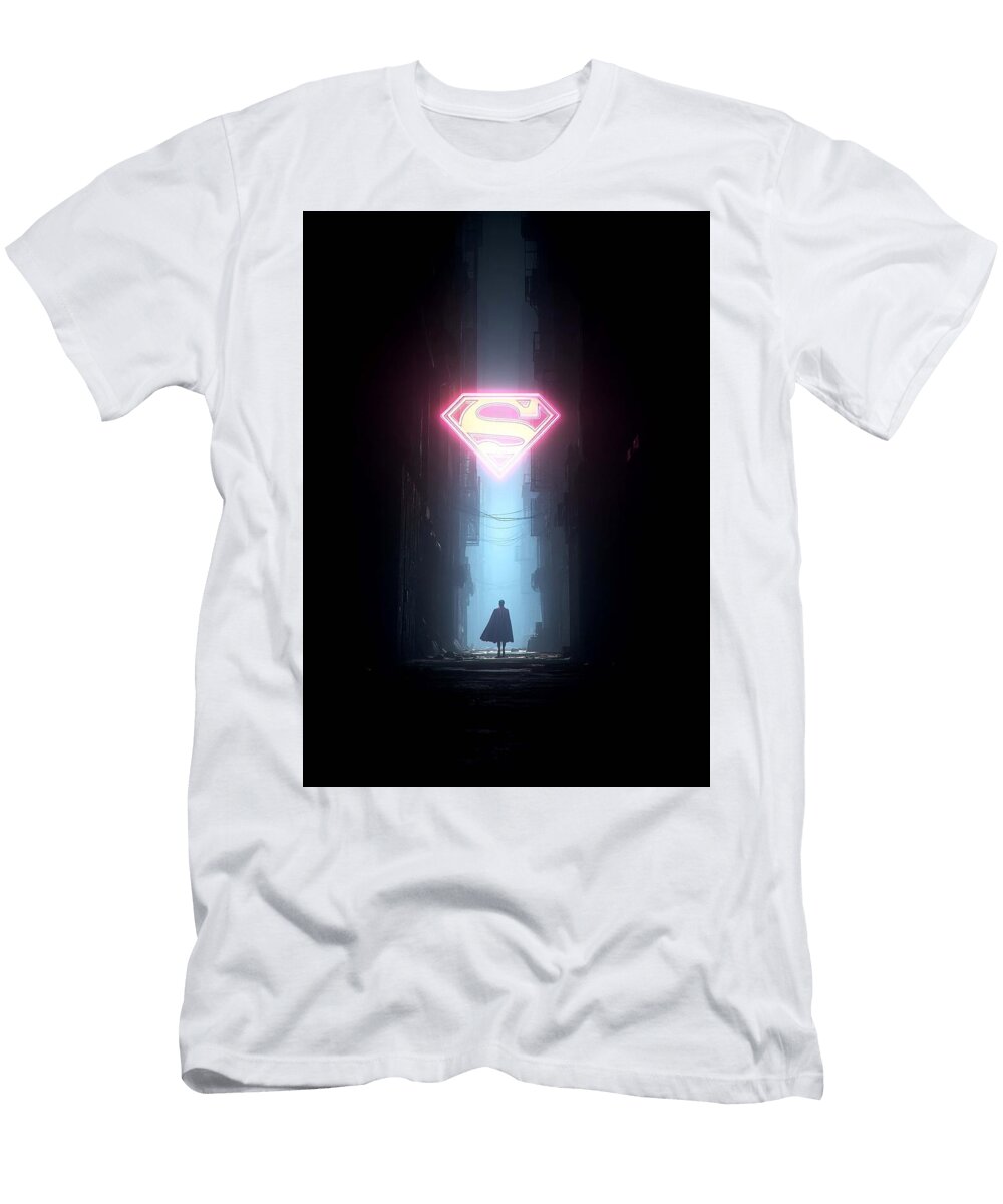Superman in Dark Alley Superman Grayson Sheppard T-Shirt